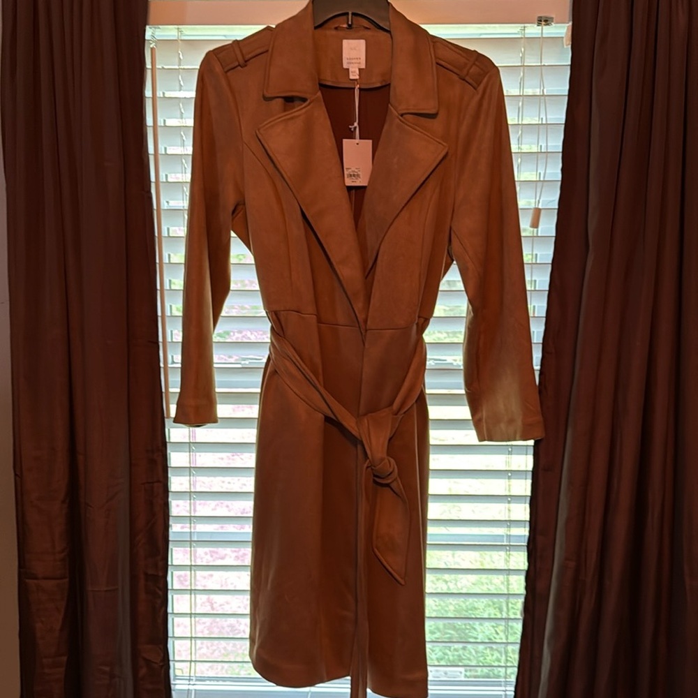 Lauren Conrad Tan Suede Jacket size XXL never worn